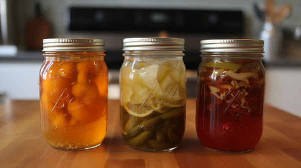 Pickling, Lacto-Fermentation, and Kombucha