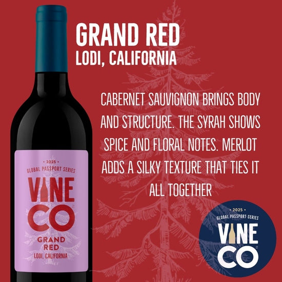 Lodi, California - Grand Red (with grape skins) - GPS25 - Available Mar. 2025 - Pre-Order