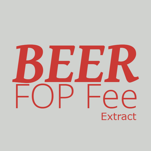 Ferment on Premises Fee, Extract Beer or Alcohol Base