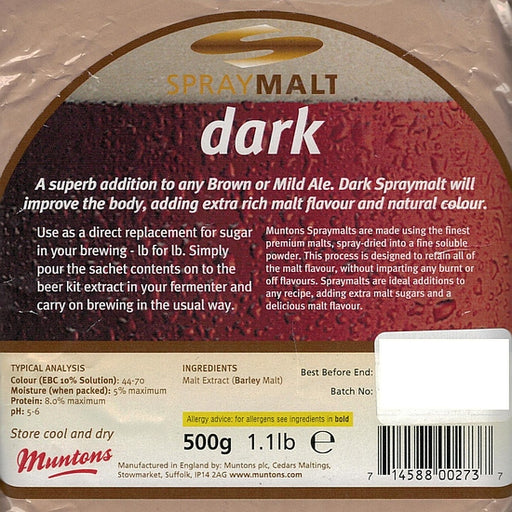 Spray Malt, 500g, Dark (Clearance; BB: 30 Sep 2024)