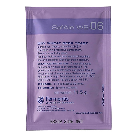 Safbrew WB-06 Dry Wheat Beer Yeast (11.5g)