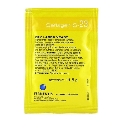 Saflager S-23 Dry Lager Yeast (11.5g)